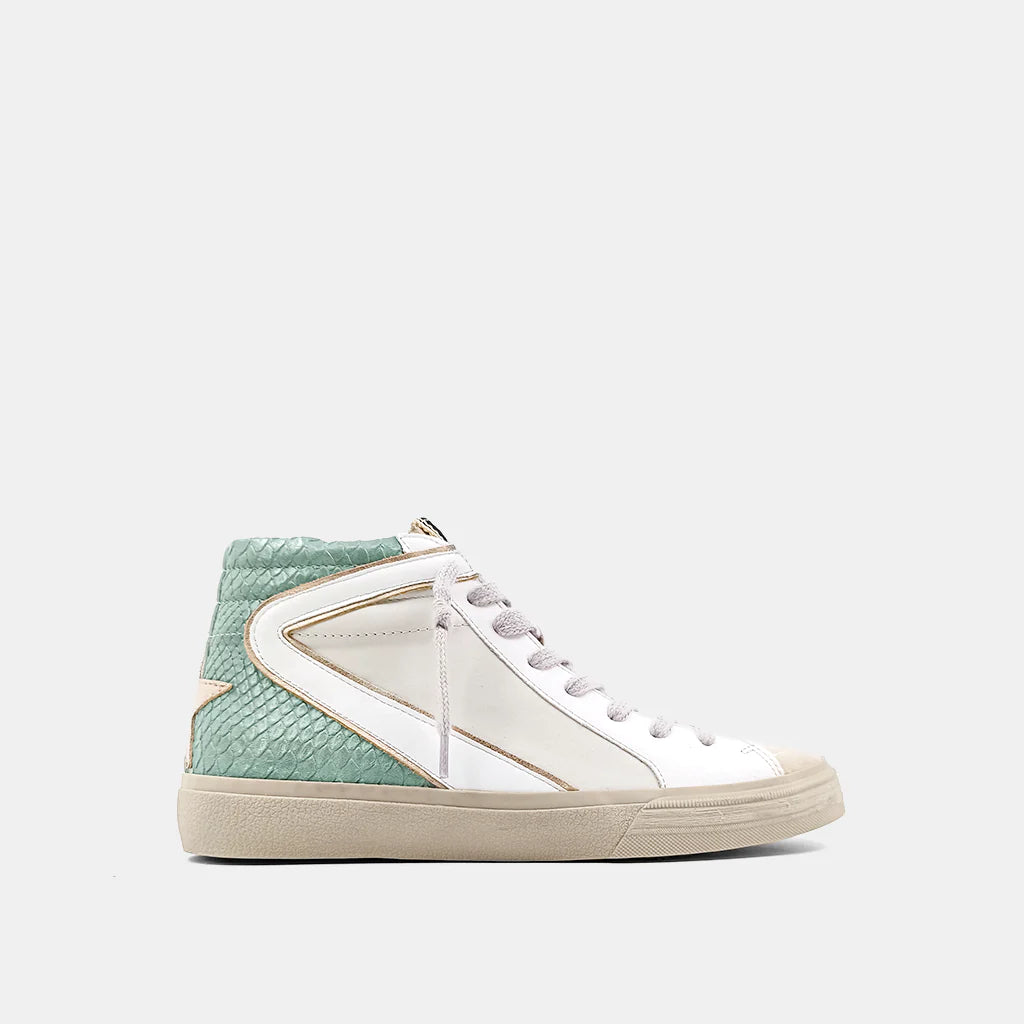 Shu Shop Rooney Sneaker - Mint Snake