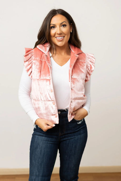 Pink Shimmer Vest