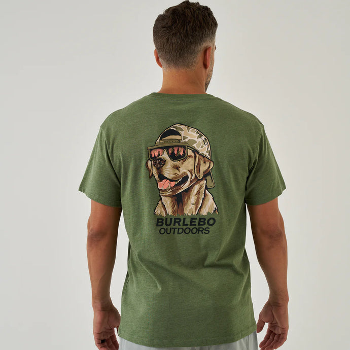 Burlebo Short Sleeve Tee - Mallard Camo Dog