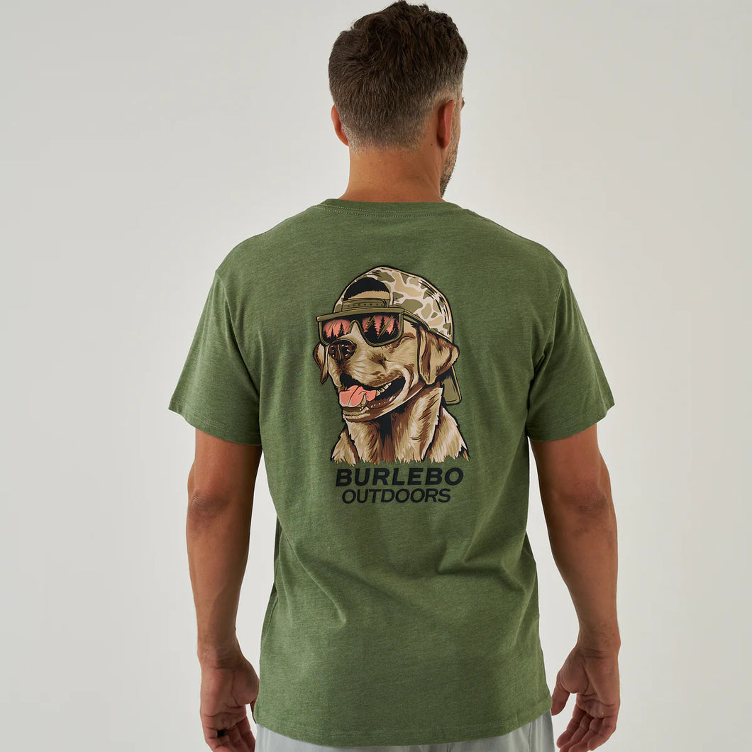 Burlebo Short Sleeve Tee - Mallard Camo Dog
