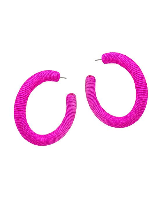 Colorful Wrapped Hoops - 4 Colors