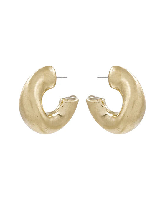 Twisted Hoops - Gold or Silver
