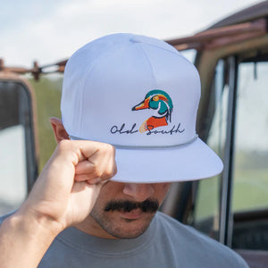 Wood Duck Head Whiteout Hat