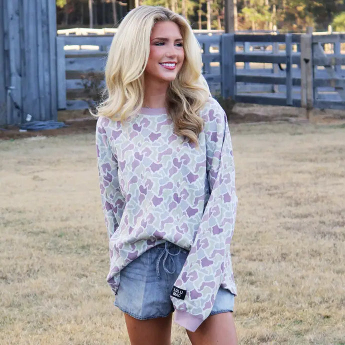 Green Camo Lulu Mac Sweatshirt