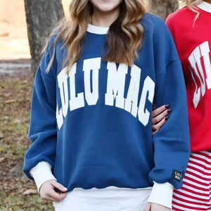 Pink/White Lulu Mac Sweatshirt main image 1