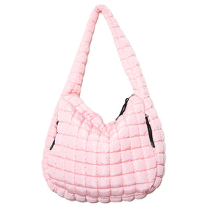 Quilted Hobo Tote Bag - Multiple Options