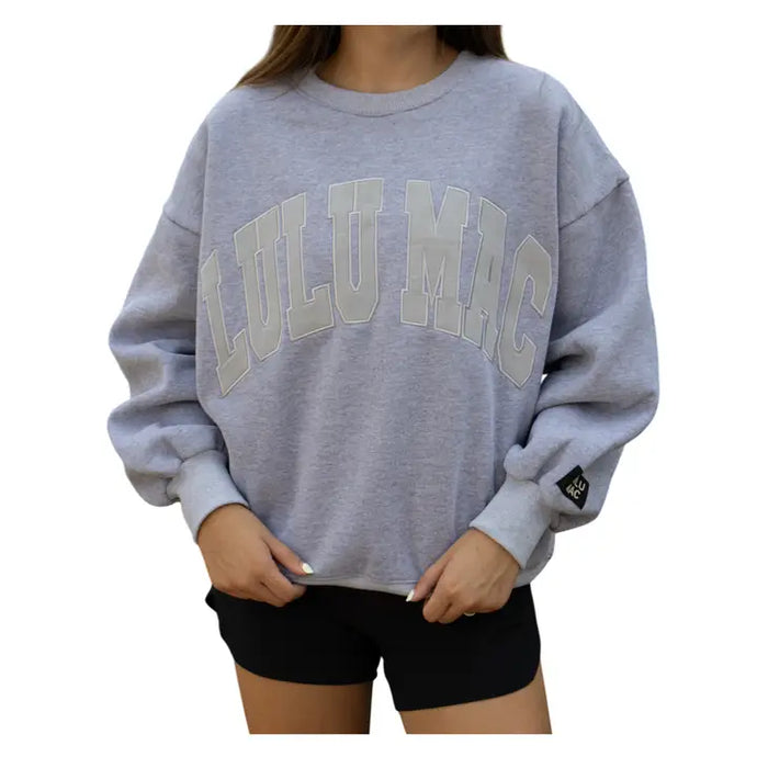 LULU MAC Light Grey Sweatshirt