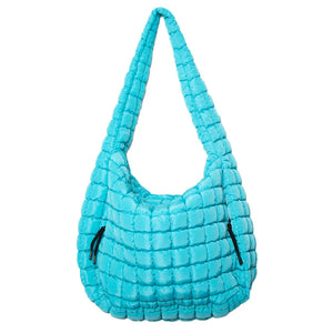 Quilted Hobo Tote Bag - Multiple Options