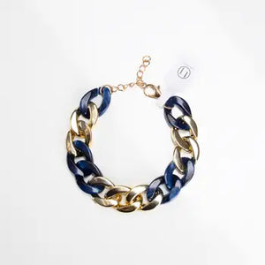 Resin Chain Bracelet - Multiple Colors