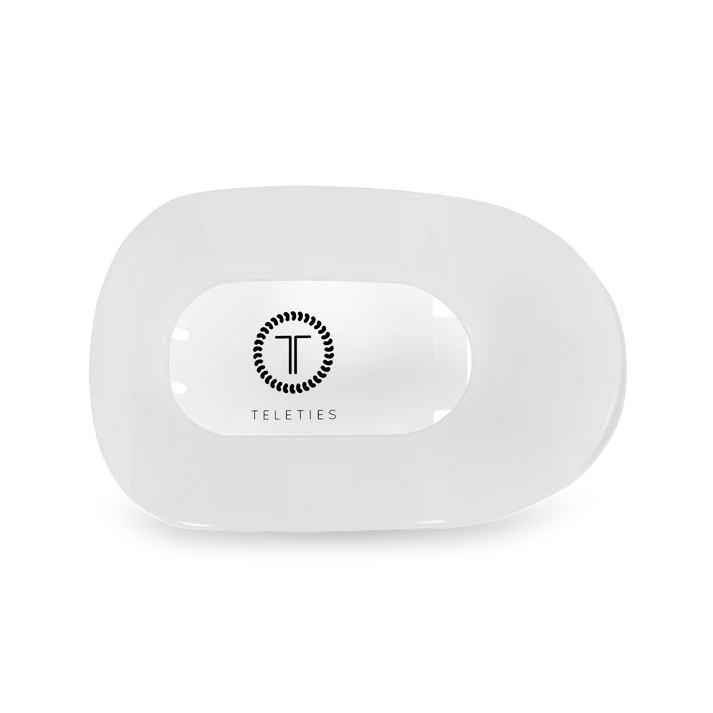 Teleties Coconut White Clips