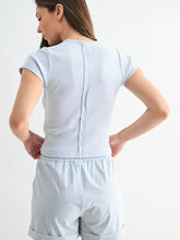 Ridge Raglan Ribbed Baby Tee