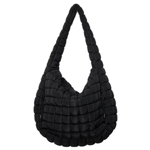 Quilted Hobo Tote Bag - Multiple Options