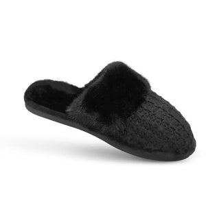 Amanda Blu Knit Slippers - Pink or Black