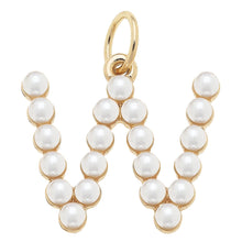 Pearl Studded Letter Charms