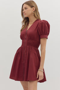 Burgundy Bliss Dress