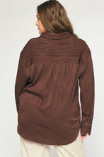 Cacao Textured Curvy Top