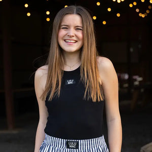 LULU MAC Black Tank