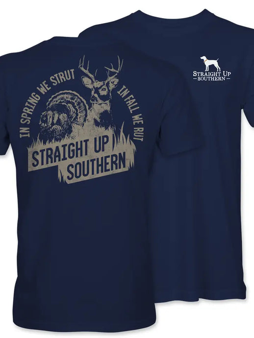 Strut and Rut T-Shirt - Navy