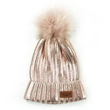 Glacier Knit Pom Hat - Multiple Options