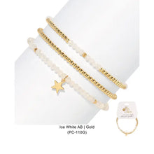 Petite Crystal Trio | Stretch Bead Bracelets - Multiple Options