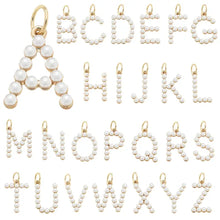 Pearl Studded Letter Charms