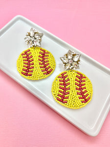 Softball Earrings