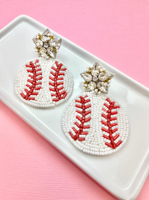 Baseball Earrings