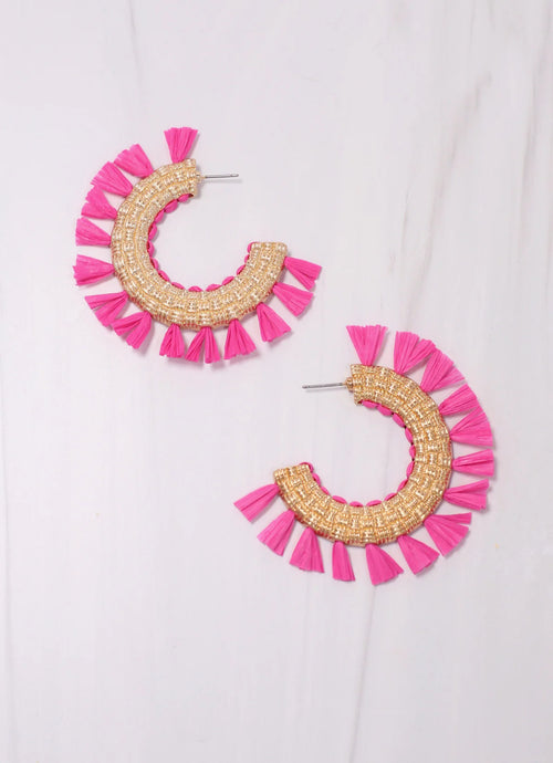 Martine Tassel Hoop - 4 Colors