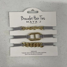 Maya J Grey Bracelet Hair Ties