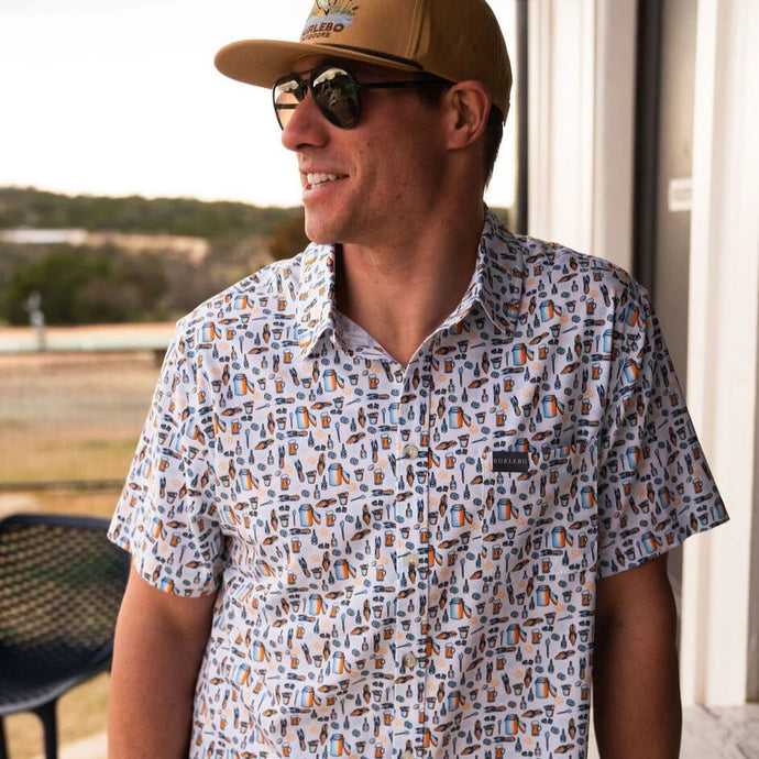 Burlebo Performance Button Up - Crawfish Boil