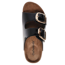 Joan Black Patent Sandal