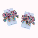 Rainbow Bow Earrings