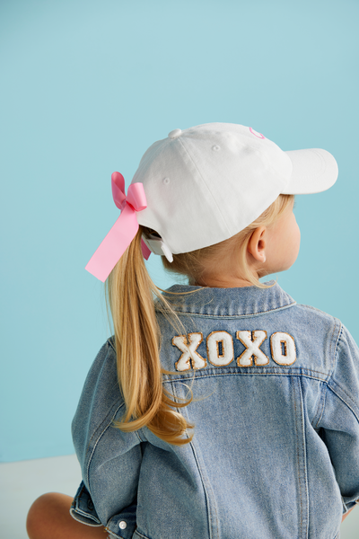 Bow Embroidered Toddler Hat