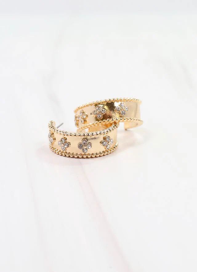 Izabela CZ Hoop Earring
