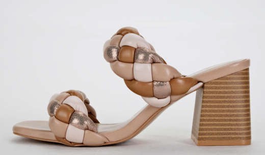 Buggy Braided Sandal- Nude Multi