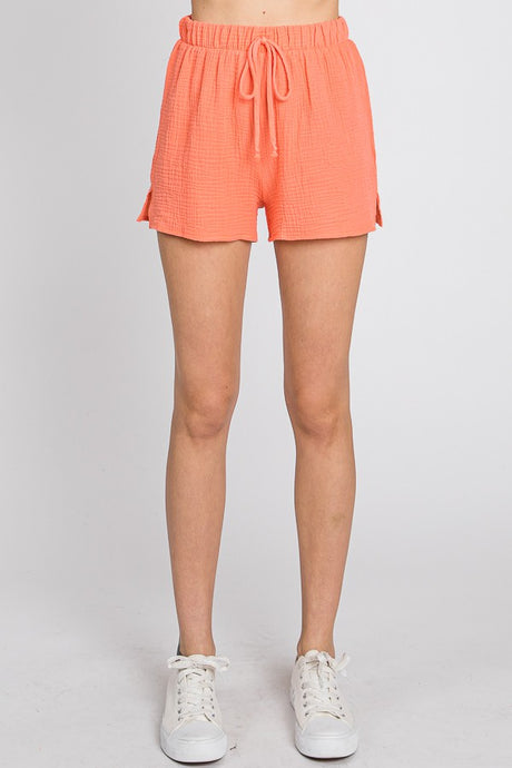 Hot Coral Shorts