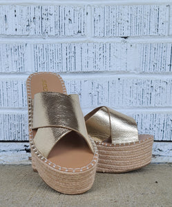 Golden Sunset Wedge Espadrille