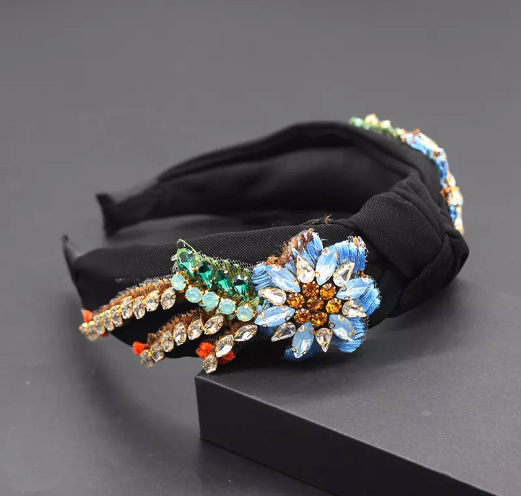 Floral Spray Headband-2 Colors